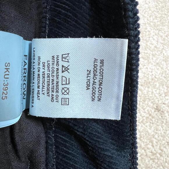 DL1961 Corduroy Pants Farrow High Rise Skinny Blue Size 28 Pockets - Picture 10 of 14